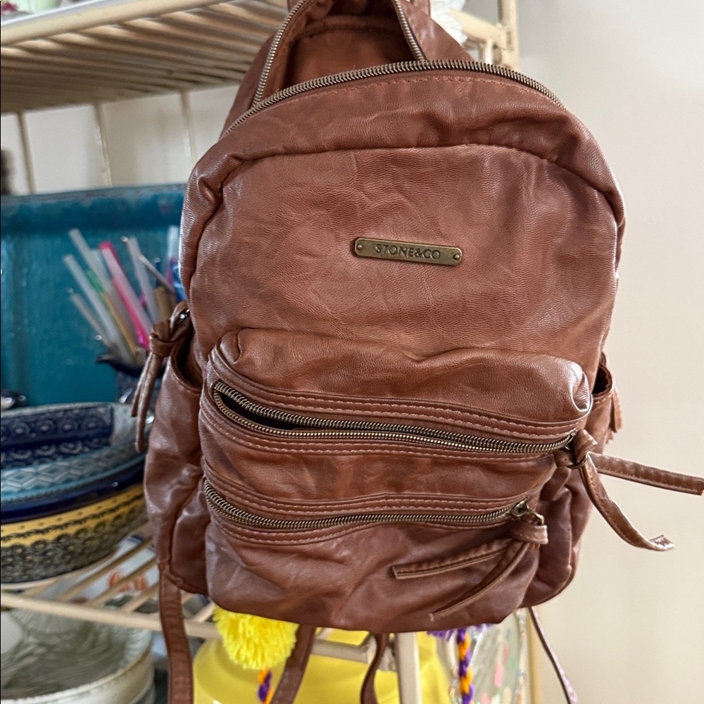 Stone & Co. Tan Leather Accessory